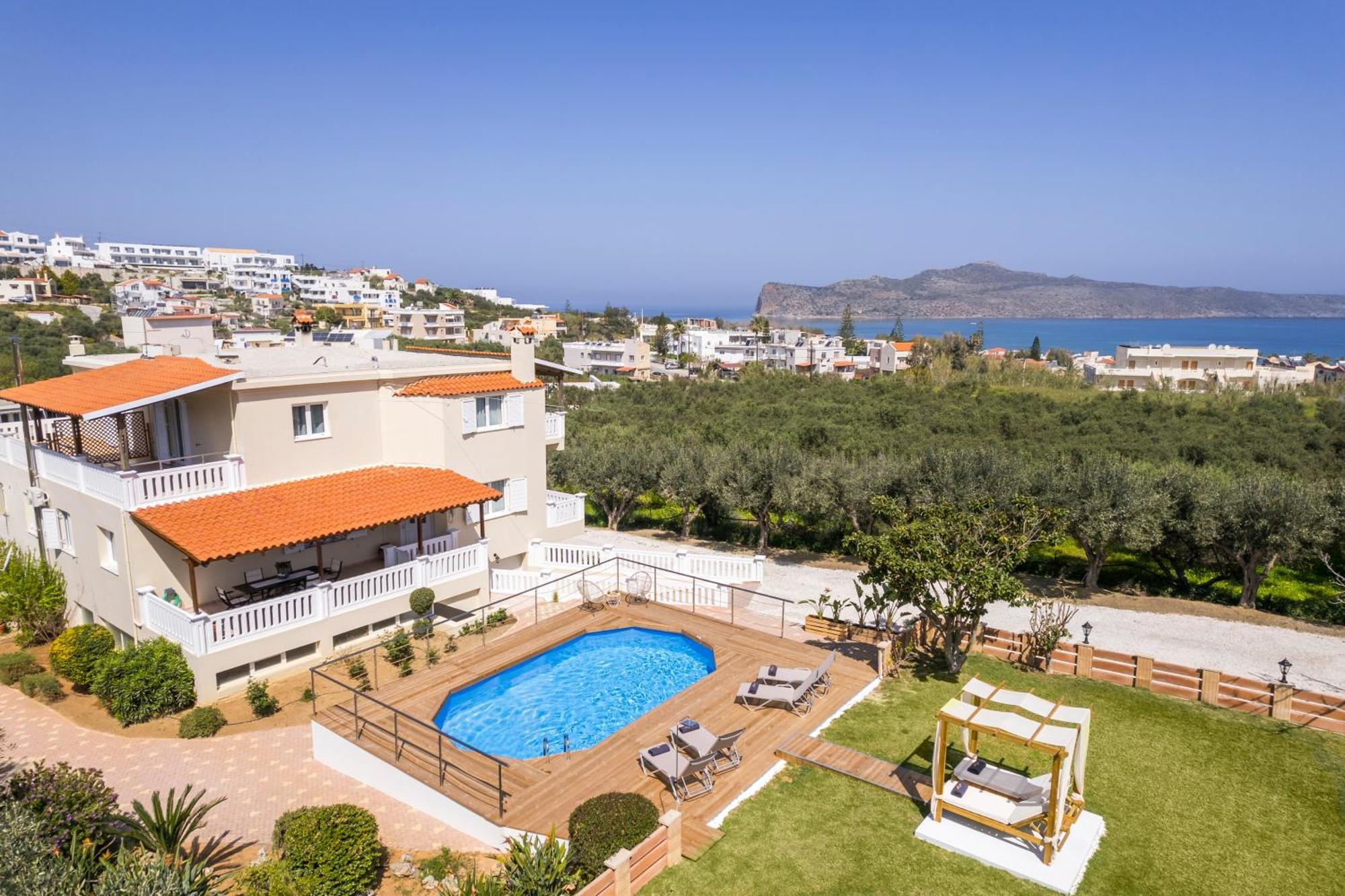 Casa De Philippe With Unique Seaview 2' From Beach Agia  Exterior photo